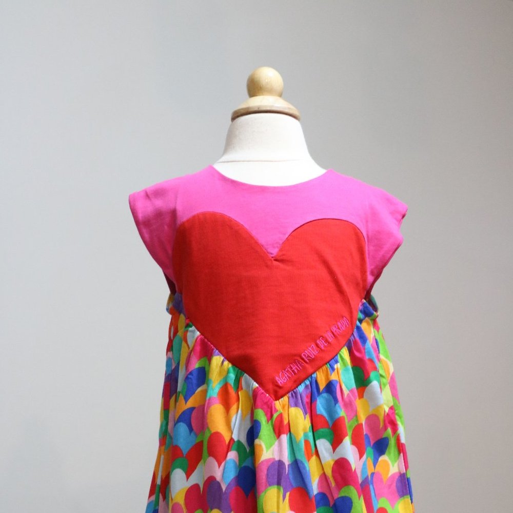 Agatha Ruiz De La Prada multi heartful dress NWT - Picture 3 of 5
